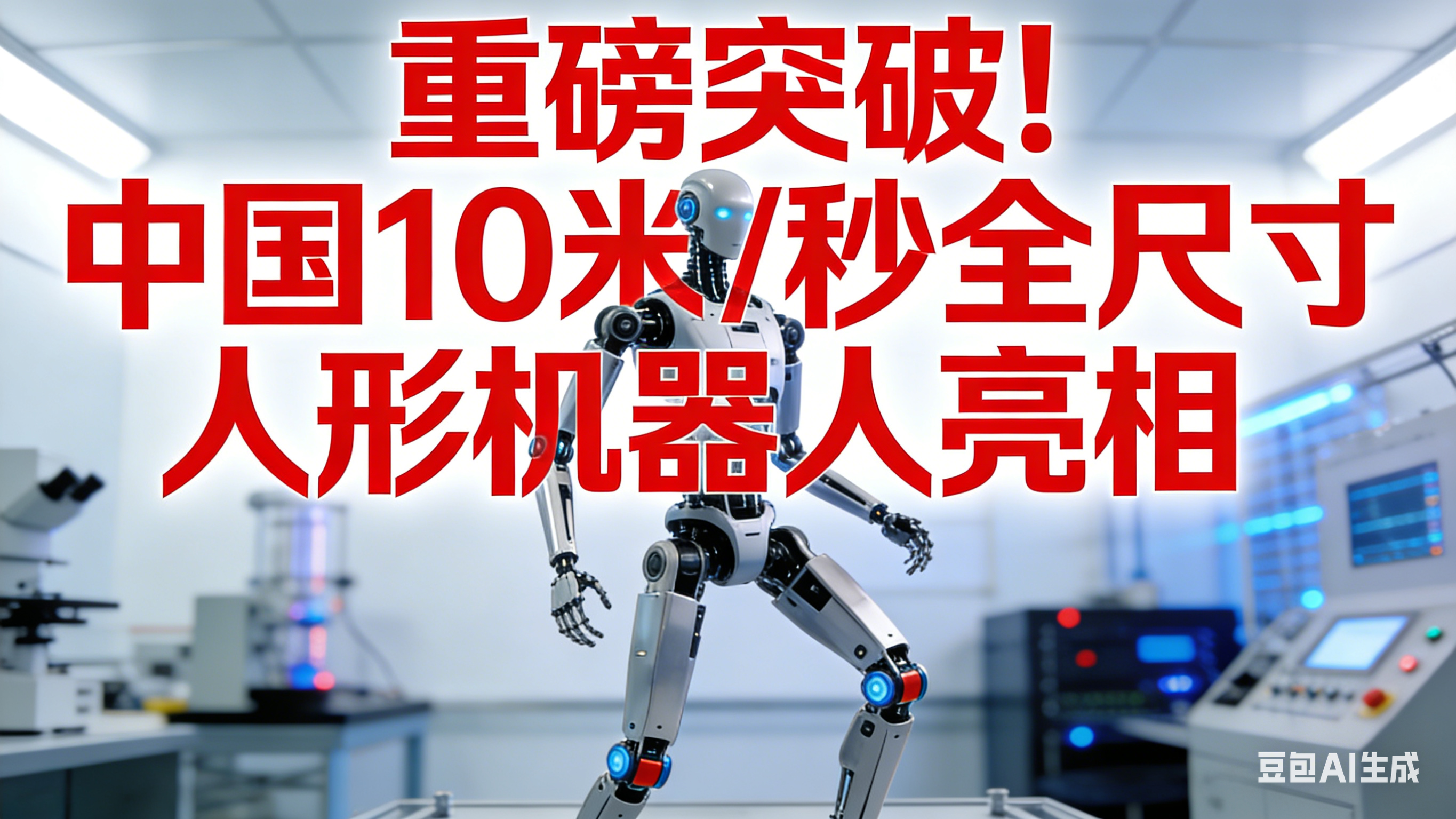 重磅突破！中国10 米 / 秒全尺寸人形机器人亮相